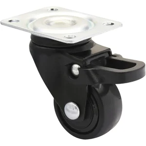 Lenkrolle Kunstoff-Rad schwarz 25 mm 12 kg Feststeller