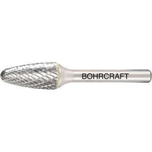 BOHRCRAFT HM-Frässtift Form F Rundbogen Kopf ø 6 mm Länge 13 mm Zahnung Z3-X