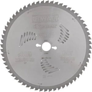 DEWALT Kreissägeblatt HW ø 305x3,0x30 mm Z60 Wechselzahn (WZ) negativ
