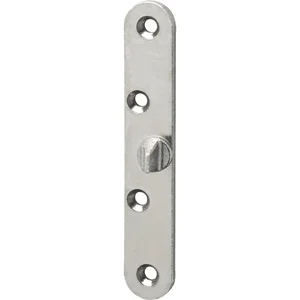 Türblattsicherung-Flügelteil, 120 x 20 x 4 mm rund, Stahl verzinkt silberfärbig