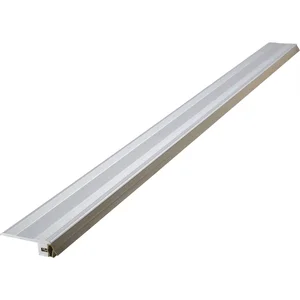 Anschlag/Bodenschiene mit Dichtung, 930 mm, Aluminium silber/Dichtung beige