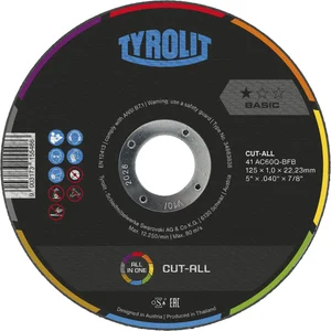 TYROLIT Trennscheibe gerade Basic* Cut-All 125 x 1,6 mm Form 41