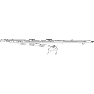 ROTO NT/NX Rundbogen-Axerarmgarnitur K/P 12/20-13 1V silber links