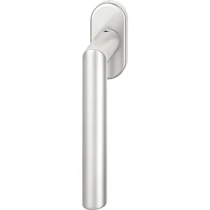 FSB Fenstergriff 34 1076 ovale Rosette 32,5 x 70, Aluminium silber eloxiert