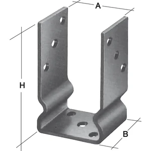 Pfostenlasche U-Form 71 mm feuerverzinkt