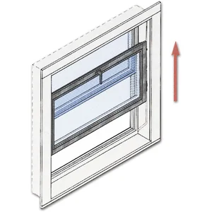 Vertikalschiebefensterbeschlag HAWA-Vertical 150/3 oder 150/5, Kunstst. braun