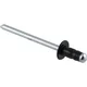 Blindniet Flachrundkopf ISO15977 - Aluminium/Stahl RAL9005 schwarz