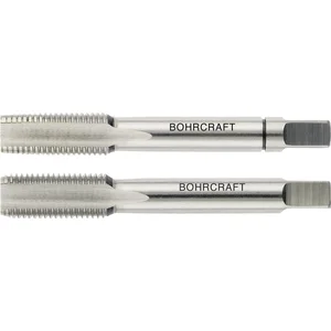 BOHRCRAFT Hand-Gewindebohrer-Satz HSSG DIN5157 Gasgewinde G 1/8 Zoll