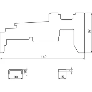 GU Thermostep 164 Bodenschwellen Verbinder-Set