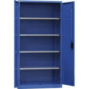 LISTA Flügeltürschrank 1000x400x1950 KEY Lock RAL5012 Vollblech-Flügeltüren