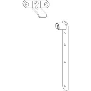 MACO RUSTICO Ladenauflauf oben für Ladenabstand 0-5 mm, schwarz (14356)