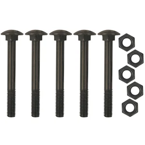 Schraubenset für Langband mittig gerollt 800mm, Stahl schwarz verzinkt