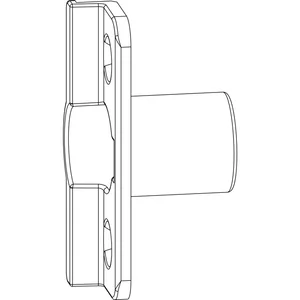MACO Anpressverschluss einbohrbar Rahmenteil, Eurofalz 18 mm 9V (354090)