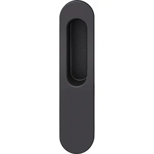 FSB Schiebetürmuschel 42 4215 oval 35 x 155 mm, Aluminium schwarz matt