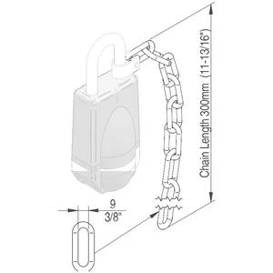 SALTO Kette für Neoxx G3 Vorhangschloss, 300 mm