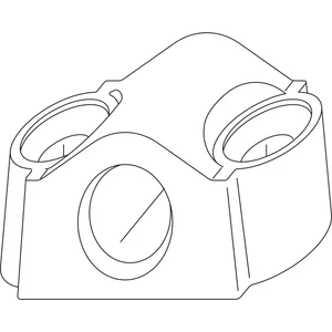 MACO RUSTICO Stangenführung B=36 mm, Kunststoff schwarz (43648)