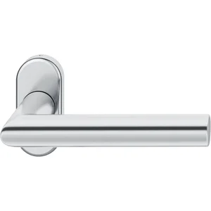 FSB FH-Rahmentürdrücker 09 1076 Hochhaltefeder B ovale Rosette Edelstahl matt