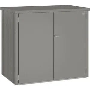 BIOHORT Mülltonnenbox Alex Duo quarzgrau