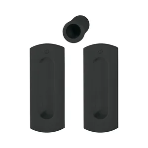 HOPPE Schiebetürmuschel Set M463 - BL, Messing schwarz