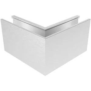ECONOMY Innenecke für Bodenprofile 0008, Aluminium silber eloxiert