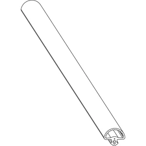 MACO HS Streifdichtung für Dichtungsschiene PVC, L=50 Meter, schwarz (467022)