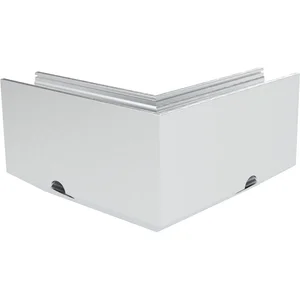 ECONOMY Außenecke für Bodenprofile 0011 FLEX LIGHT, Aluminium silber eloxiert