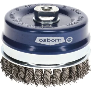 OSBORN Topfbürste 120 x 20 mm Stahldraht 0,8 mm gezopft M14