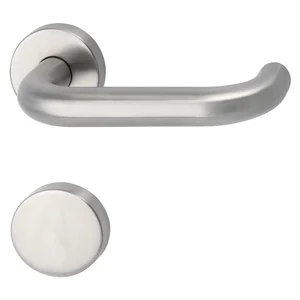 FH-Drückergarnitur HARMONIE mit Blindrosetten BL, 38 - 45, Edelstahl matt