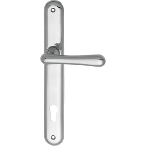 Drückergarnitur ELEGANT WG 500 - auf Schild PZ 88, 38 - 43, Alu poliert