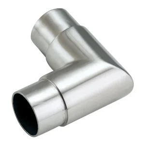 CROSO Eckbogen rund 90° für Rohr ø 33,7 x 2,0 mm, Edelstahl geschliffen V2A
