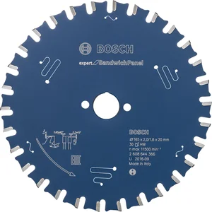 BOSCH Kreissägeblatt Expert for Sandwich Panel ø 165x1,6x20 mm ZZ 30 (MTCG)pos.
