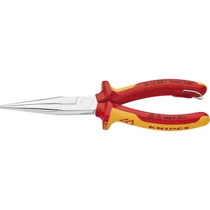 KNIPEX Flachrundzange mit Schneide, gerade, VDE 200 mm mit Befestigungsöse