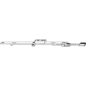 MACO MM Stulpverlängerung Stulpflügelgetriebe Beschlagsnut L=235 mm silber