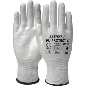 STAFFL Schnitt-Schutzhandschuh PU Protect C weiß Größe 9