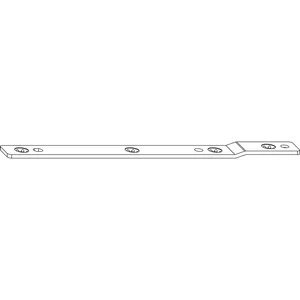 MACO MM Stulpverlängerung für Drehband DTuni L=180 mm silber