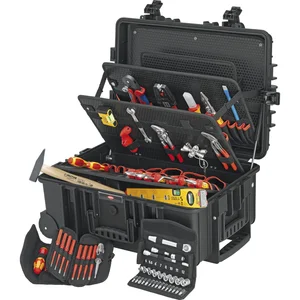 KNIPEX Elektro-Werkzeugkoffer Robust45 002137, 63-teilig, Kunststoff schwarz