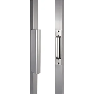 Einbau-Magnetschloss B-MAG für Drehtore, 250 kg Anziehkraft, Alu silber