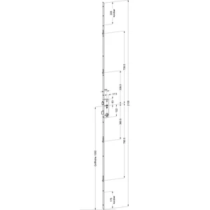 WINKHAUS Mehrfachverriegelungsschloss 5-fach easy-Lock DIN, DM 55, verzinkt