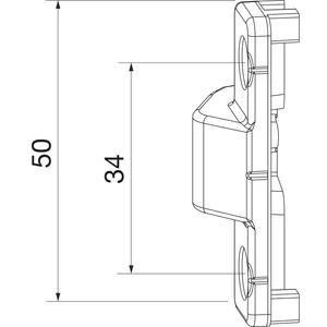 MACO Anpressverschluss verdeckt PVC Rahmenteil KÖMMERLING Euro Futur silber
