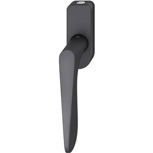 FSB Fenstergriff 34 1144 abschließbar ovale Rosette, Aluminium schwarz matt