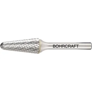 BOHRCRAFT HM-Frässtift Form L Rundkegel Kopf ø 10 mm Länge 25 mm Zahnung Z3-X