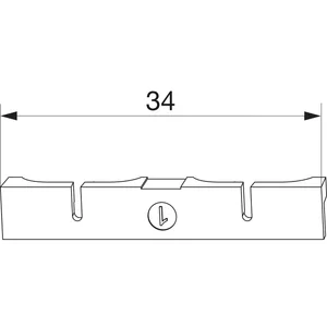MACO-TRONIC Unterlage für Reedkontakt Typ 2, PVC, weiß (363183)