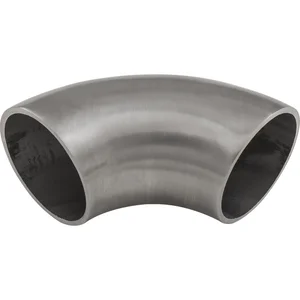 ECONOMY Schweissfitting 90° für Rohr ø 33,7 x 2,0 mm,Edelstahl geschliffen V2A