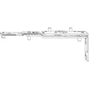 ROTO NX Falzaxerarm C Holz Falztiefe 30 mm 13V silber rechts