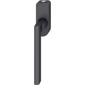 FSB Fenstergriff 34 1035 abschließbar ovale Rosette, Aluminium schwarz matt
