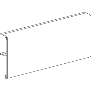 TERNO Clipblende 1380 schmal für Holz L=3000 mm auf Maß silber