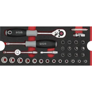 WGB Moflex Modul S Steckschlüssel-Garnitur 6050 36-teilig