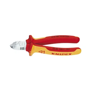 KNIPEX Abisolier-Seitenschneider VDE-isololiert Länge 160 mm