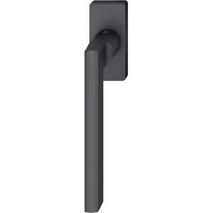 FSB Fenstergriff 34 1035 eckige Rosette, Aluminium schwarz matt