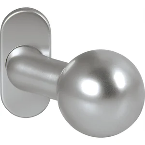 OGRO Knopfdrückerlochteil PREMIUM 8350 V FS/6620-mit Rosette,Alu silber eloxiert